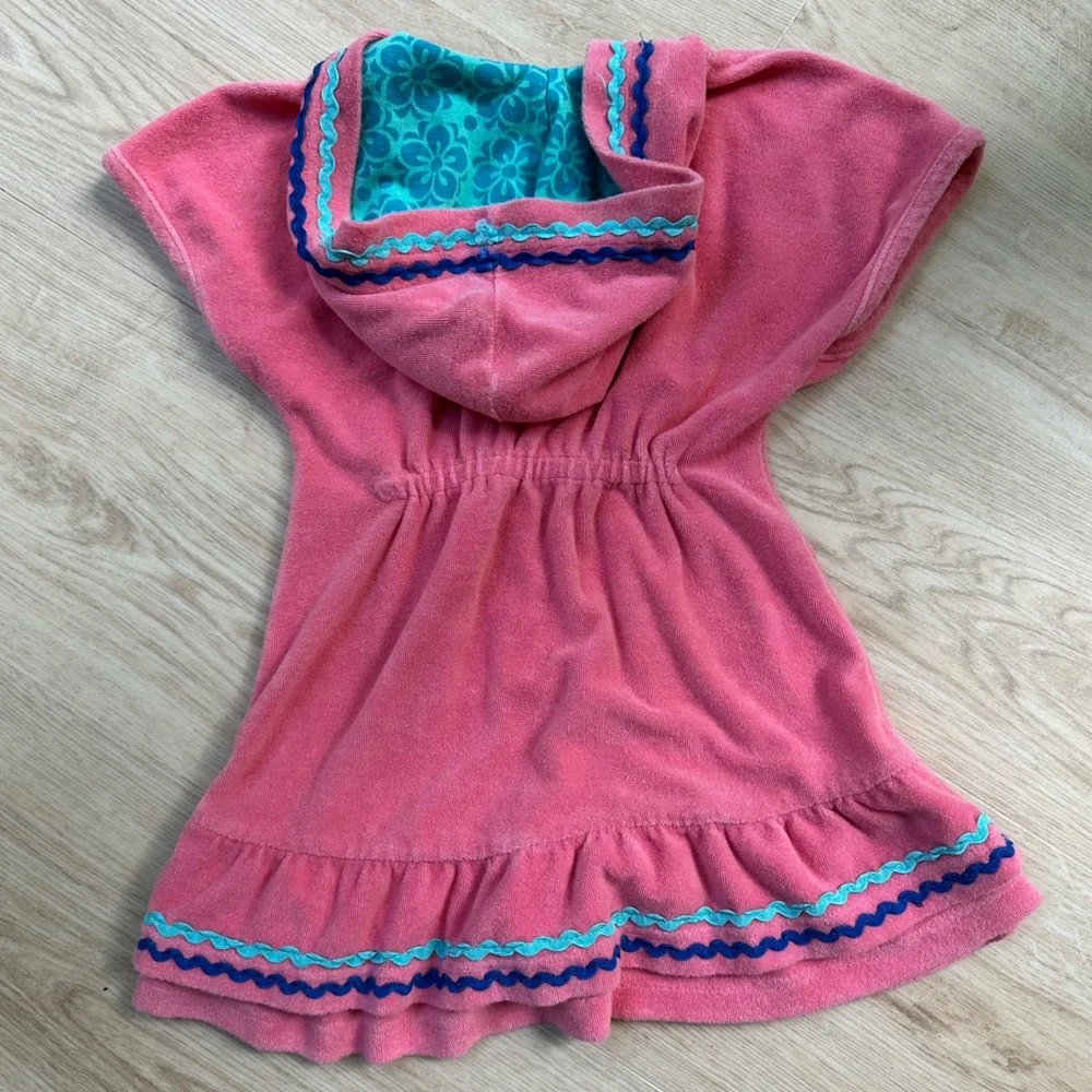 Disney Store Princess Elena of Avalor Soft Terry Hooded Beach Pool Cover-Up ~5/6
